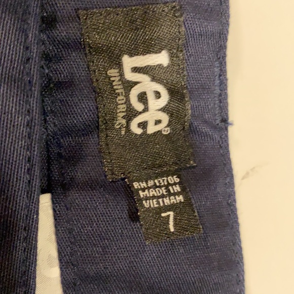 Lee Uniforms SZ 7 Juniors Low Rise Bootcut Navy Pants New D23 - Picture 12 of 13
